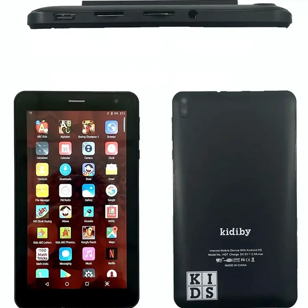 Дитячий планшет 7 дюймів 8 ядер 8 ГБ ОЗП 128 ГБ ПЗУ Android 14 помаранчевий з чохлом Kidiby - Фото 3 Дитячий планшет 7 дюймів 8 ядер 8 ГБ ОЗП 128 ГБ ПЗУ Android 14 помаранчевий з чохлом Kidiby - зображення 3