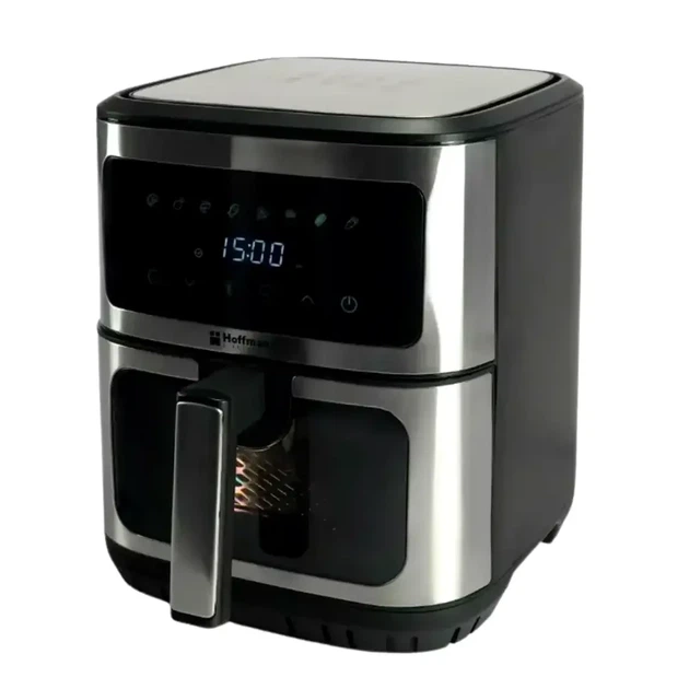 Аерофритниця Hoffmans HM-791 Pro Chef Edition потужність 1000 Вт 6 режимів нержавіюча сталь срібляста безмасляна фритюрниця - зображення 3