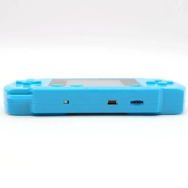 Портативна ігрова консоль чорна з USB-кабелем для дітей із джойстиками синього кольору - зображення 5