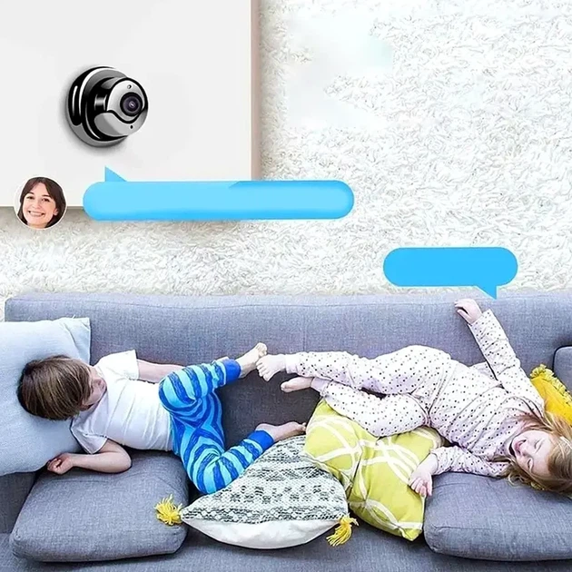 Мини WiFi камера видеонаблюдения 720p с микрофоном датчик движения ИК-подсветка режим день ночь для внутреннего использования - изображение 4