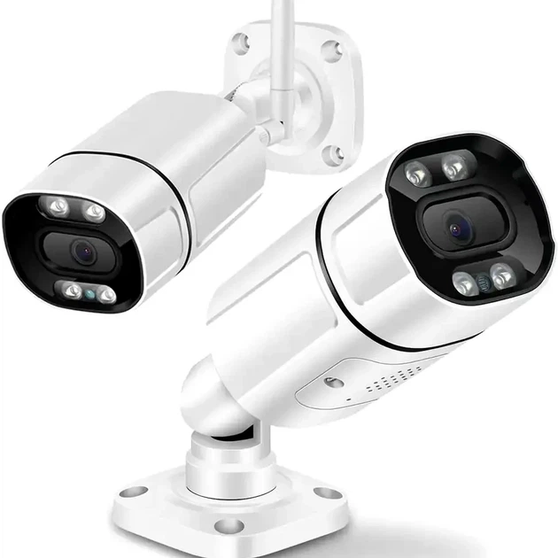 WIFI камера видеонаблюдения 3MP IP купольная с датчиком движения цветная 1920x1080 угол обзора 355 C16 TUYA цвет белый - изображение 2