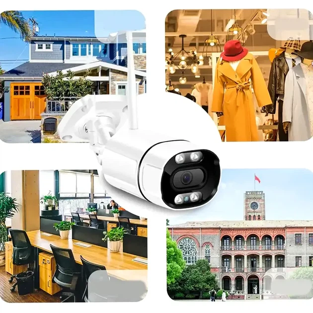 WIFI камера видеонаблюдения 3MP IP купольная с датчиком движения цветная 1920x1080 угол обзора 355 C16 TUYA цвет белый - изображение 7