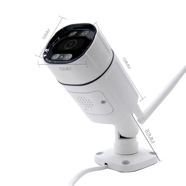 WIFI камера видеонаблюдения 3MP IP купольная с датчиком движения цветная 1920x1080 угол обзора 355 C16 TUYA цвет белый - изображение 9