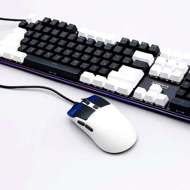 Проводная мембранная клавиатура с подсветкой и RGB мышь USB комплект для ПК и ноутбука XSTRIKE X-1011 черный - изображение 3