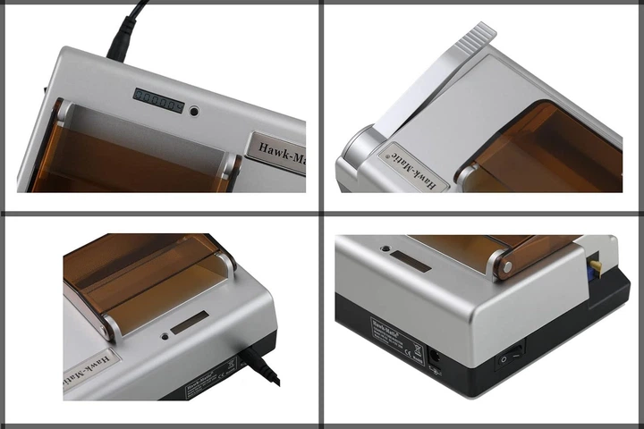 Поршневая электрическая машинка для сигарет Hawk-Matic HK-2 (8 мм), серебро - изображение 6