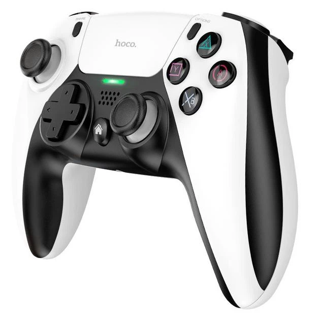 Бездротовий геймпад Hoco GM9 Diamond PS4/PS4 Slim/PS4 Pro Black/White (6931474753502) - Фото 3 Бездротовий геймпад Hoco GM9 Diamond PS4/PS4 Slim/PS4 Pro Black/White (6931474753502) - изображение 3
