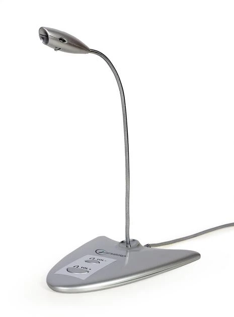 Мікрофон Gembird MIC-DU-01 USB Silver - Фото 1 Мікрофон Gembird MIC-DU-01 USB Silver - изображение 1