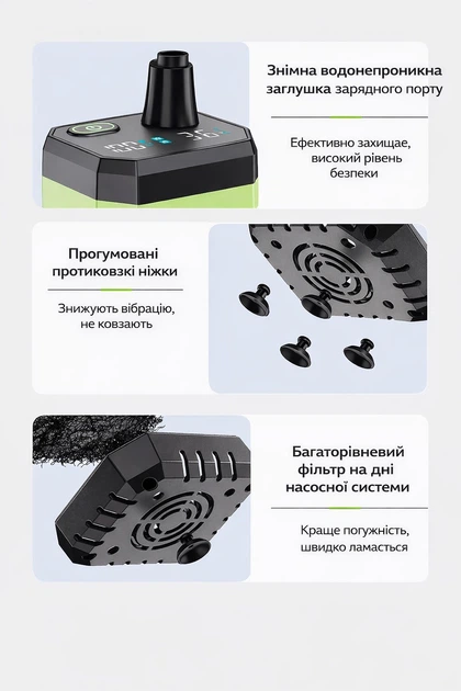 Портативный туристический душ на аккумуляторе для кемпинга, дачи и путешествий с функцией повербанка + ТЭН (220В) - изображение 6