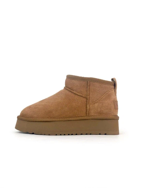Уггі зимові рижі Classic Ultra Mini Platform Chestnut 37р - 23см - Фото 2 Уггі зимові рижі Classic Ultra Mini Platform Chestnut 37р - 23см - зображення 2