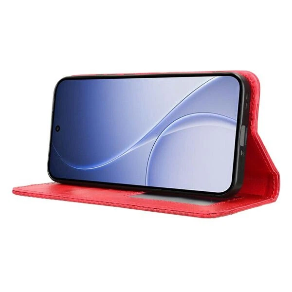Чохол-книжка Deexe Retro Style для OPPO Reno 15 - Red - зображення 4