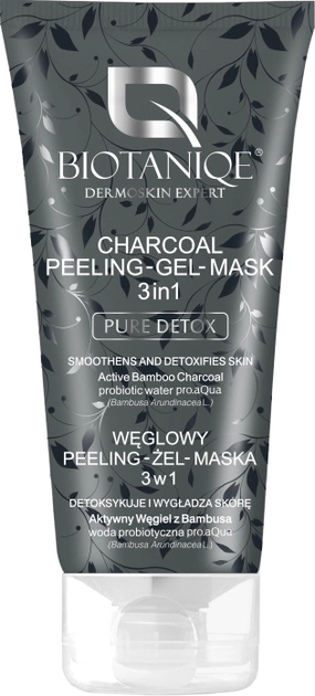 Очищающая маска пилинг-гель для лица Maurisse Biotanige Pure Detox Charco 3 в 1 с активированным бамбуковым углем 150 мл (5902853040569) 