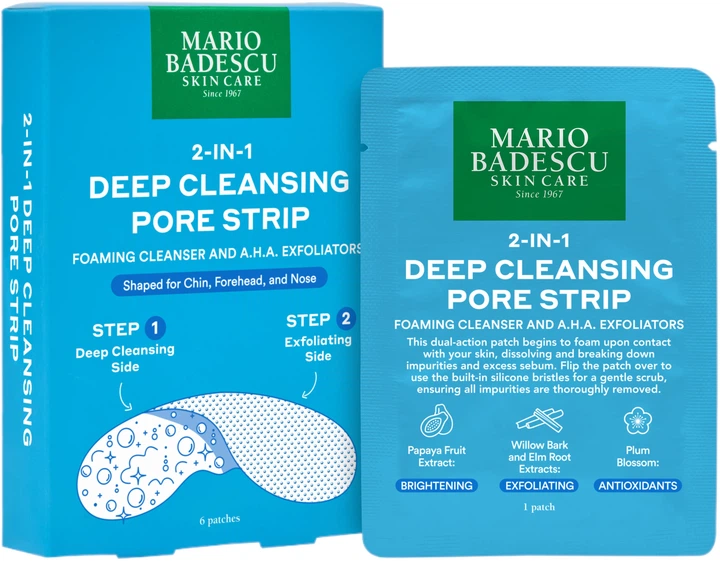 Набір пластирів для носа Mario Badescu 2 in 1 Deep Cleansing очищувальні 6 шт (785364154803) - зображення 2