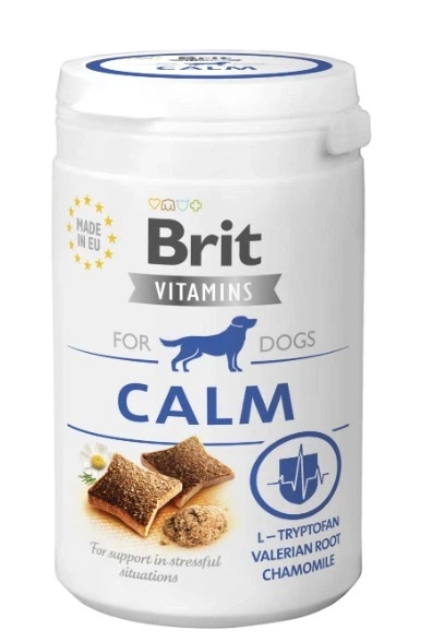 Вітаміни для собак Brit Vitamins Calm для нервової системи, 150 г - Фото 1 Вітаміни для собак Brit Vitamins Calm для нервової системи, 150 г - изображение 1