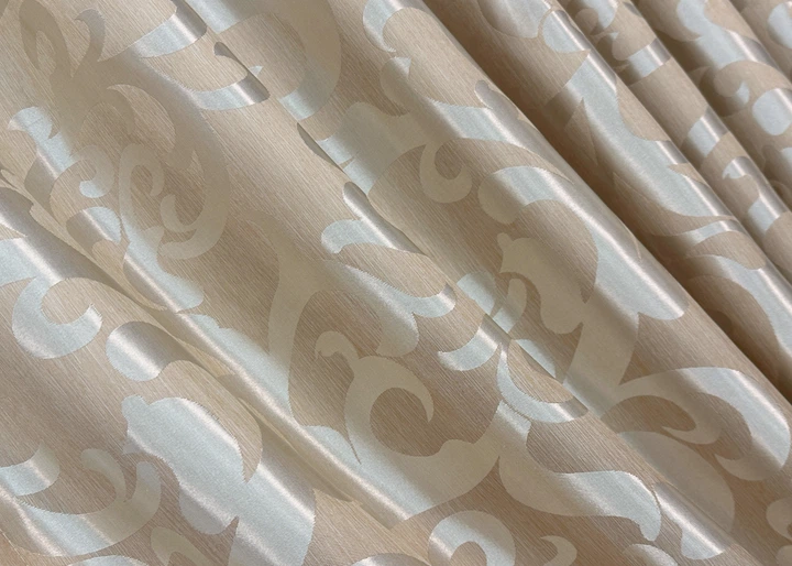 Комплект штор VR-Textil Жакард Вензель 100х270 2шт і Тюль 300х270 416ш-1147т Бежевий з білим 71-100/1 - Фото 6 Комплект штор VR-Textil Жакард Вензель 100х270 2шт і Тюль 300х270 416ш-1147т Бежевий з білим 71-100/1 - зображення 6