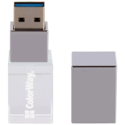 USB флеш накопитель ColorWay 64GB ColorWay Crystal USB 3.0 - Фото 2 USB флеш накопитель ColorWay 64GB ColorWay Crystal USB 3.0 - изображение 2
