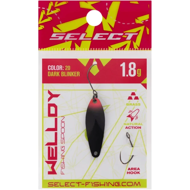 Блесна Select Welldy 1.8g 31mm #20 Dark Blinker - Фото 2 Блесна Select Welldy 1.8g 31mm #20 Dark Blinker - изображение 2