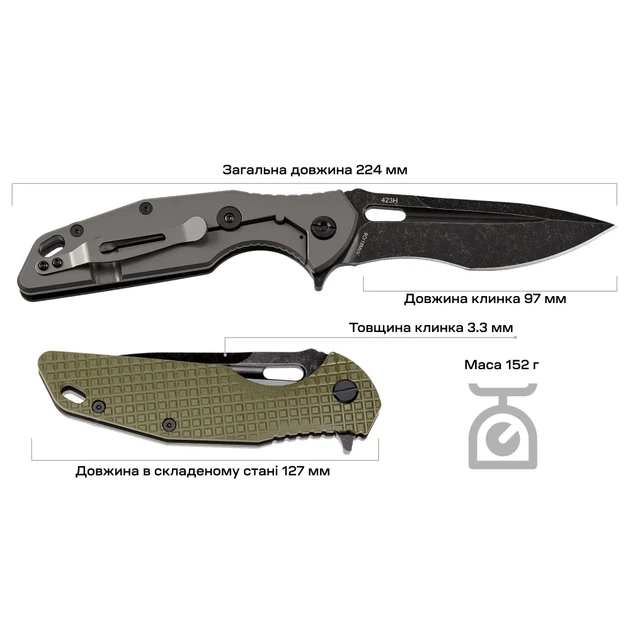 Нож Skif Defender II BSW Olive - изображение 9