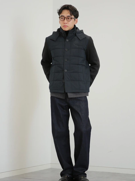Куртка демисезонная с капюшоном мужская Uniqlo 869943152 L Синяя (1159853070) - Фото 14 Куртка демисезонная с капюшоном мужская Uniqlo 869943152 L Синяя (1159853070) - изображение 14