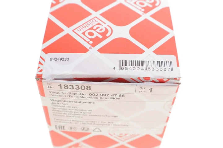 Гніздо для автомобільного домкрату FEBI 183308 Mercedes A-Class, C-Class, S-Class, B-Class 0029974786, A0029974786 - изображение 3