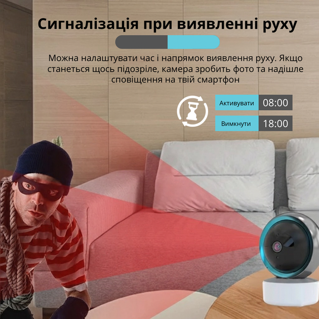 Цифровая Wi-Fi видеоняня с ночным видением и двусторонней связью Deyric SP01 - изображение 7