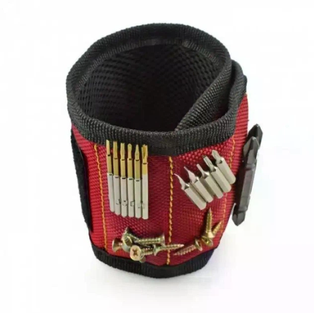 Магнітний браслет для інструментів Magnetic Wristband, для кріплення дрібних інструментів та кріплення - зображення 3