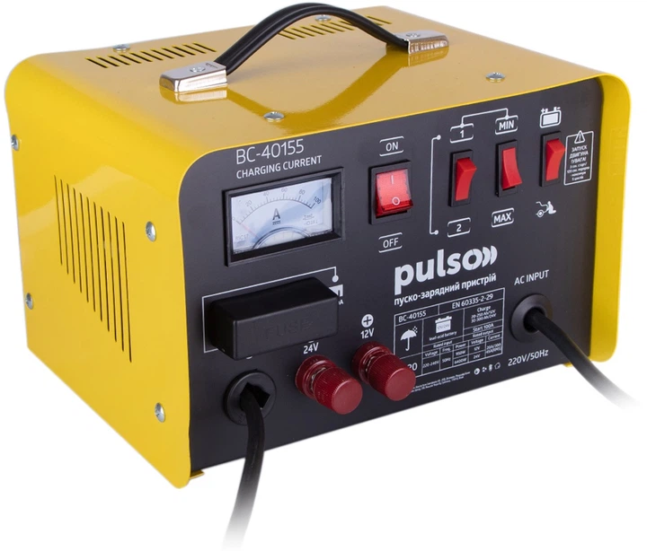 Пуско-зарядний пристрій Pulso BC-40155 12-24В, 45A, Start-100A (BC-40155) - зображення 3