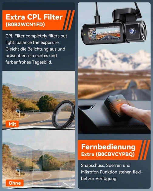 Видеорегистратор VANTRUE N4 Pro 5G WiFi 4K+ 1080P+ 1080P/3 HDR STARVIS 2 Черный - изображение 4