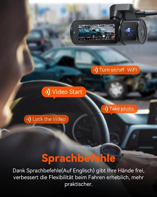 Видеорегистратор VANTRUE N4 Pro 5G WiFi 4K+ 1080P+ 1080P/3 HDR STARVIS 2 Черный - изображение 5