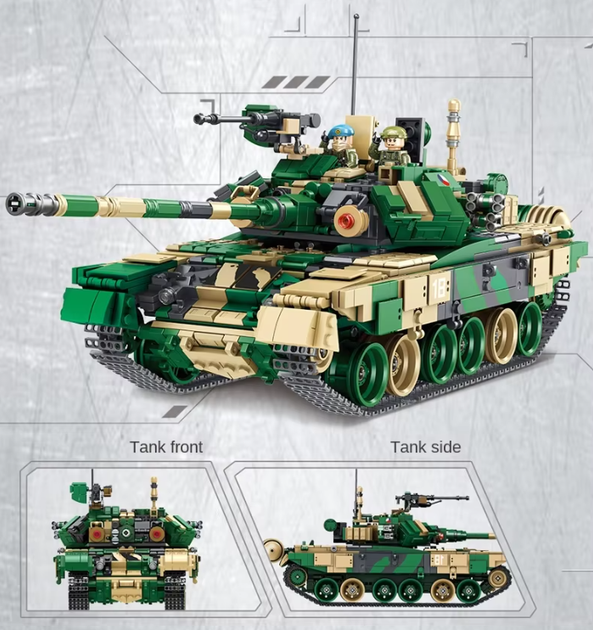 Дитячий ігровий конструктор військовий танк T-90 1773 деталей (JDT-0848939) - зображення 7
