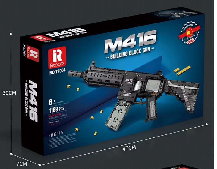 Конструктор Штурмовая автоматическая винтовка M416 на 1188 деталей - Фото 8 Конструктор Штурмовая автоматическая винтовка M416 на 1188 деталей - изображение 8