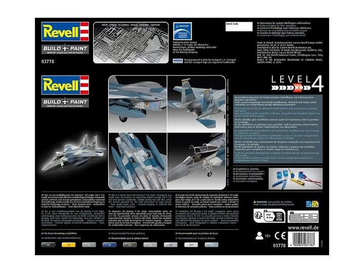 Модель до склеювання Revell REV-03778 Boeing F-15C Eagle Масштаб 1:72 200 деталей (4009803037783) - зображення 7