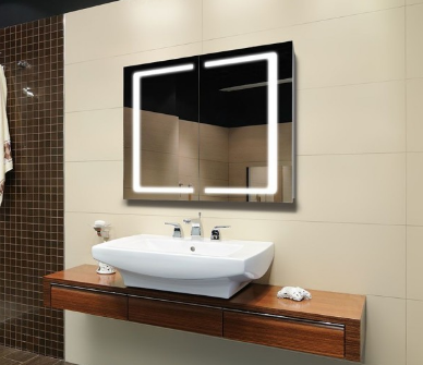 Дзеркальна шафа J-Mirror Andrea 60x80 підсвічування LED - зображення 2