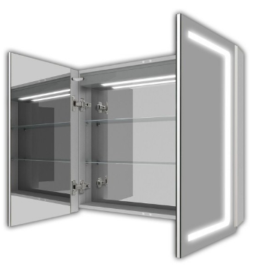Дзеркальна шафа J-Mirror Andrea 60x80 підсвічування LED - зображення 3