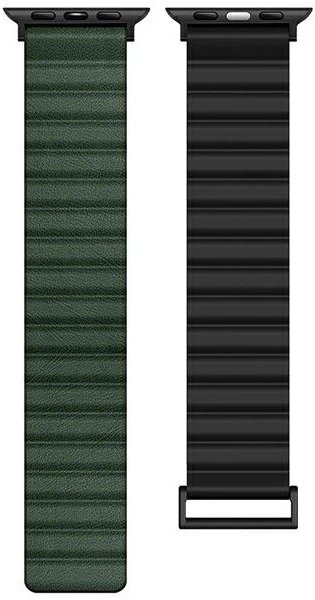 Pasek Beline Magnetic Pro do Apple Watch Series 1/2/3/4/5/6/7/8/SE/SE2/Ultra 42-49 mm Black/Green (5905359818748) - obraz 2
