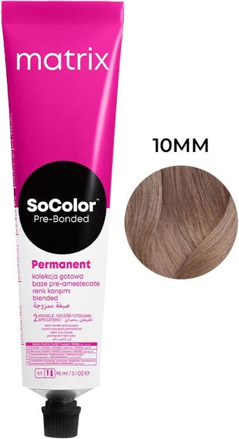 Крем-краска для волос Matrix SoColor Pre-Bonded 10MM Экстрасветлый блондин мокка мокка 90 мл - Фото 1 Крем-краска для волос Matrix SoColor Pre-Bonded 10MM Экстрасветлый блондин мокка мокка 90 мл - изображение 1