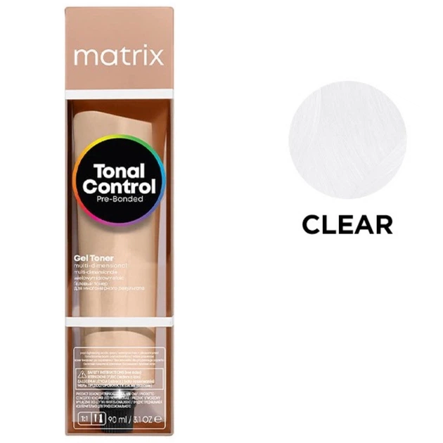 Гелевый тонер-краска Matrix на кислотной основе Tonal Control Pre-Bonded Acidic Gel Toner CLEAR Прозрачный 90 мл - Фото 1 Гелевый тонер-краска Matrix на кислотной основе Tonal Control Pre-Bonded Acidic Gel Toner CLEAR Прозрачный 90 мл - изображение 1