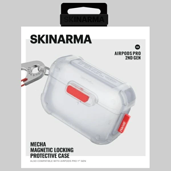 Etui SkinArma Mecha do Apple AirPods Pro 2 Frost (SK-APP2-MECHA-FRT) - obraz 4
