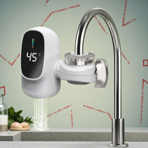 Проточный водонагреватель Zoosen ZSW-D03 с LDC экраном Water Heater + 50°C 3400 W - Фото 1 Проточный водонагреватель Zoosen ZSW-D03 с LDC экраном Water Heater + 50°C 3400 W - изображение 1