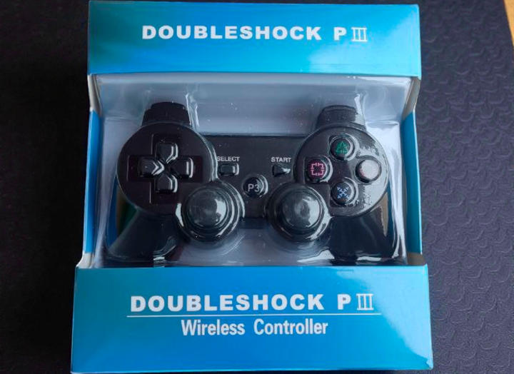 Бездротовий джойстик Double Shock PS3 Чорний ігровий геймпад для приставки Playstation 3 - зображення 5