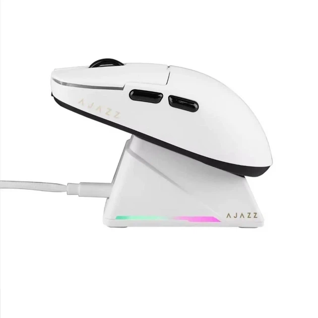 Мышка Ajazz AJ159 APEX Wireless/Bluetooth/USB Белая - изображение 4