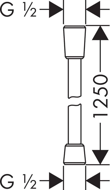 Шланг для душу HANSGROHE Isiflex 1.25 м з регулюванням розходу води (28249000) - Фото 8 Шланг для душу HANSGROHE Isiflex 1.25 м з регулюванням розходу води (28249000) - изображение 8