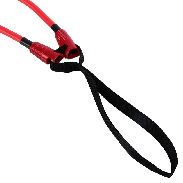 Тренажер для плавання з ручками для тренування гребка 1,5м d-1,5см YINGFA TRAINING BELT червоний PL-4047-Q3B - зображення 3