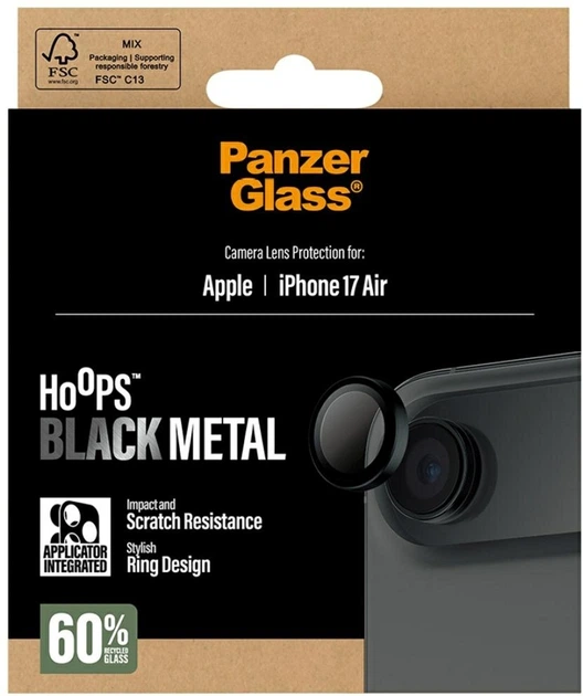 Захисне скло Panzer Glass Hoops Lens Protector для Apple iPhone Air Black (PG32259) - зображення 5