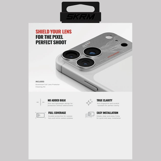 Захисне скло SkinArma Magma Full Matte для Apple iPhone 17 Pro Silver (SK-IP17PRO-LENS-SONIX-SIL) - зображення 3