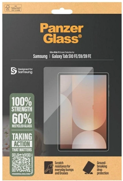 Захисна плівка Panzer Glass Ultra-Wide Fit для Samsung Galaxy Tab S10 FE/S9/S9 FE Transparent (PGRTUWFG32648) - зображення 4