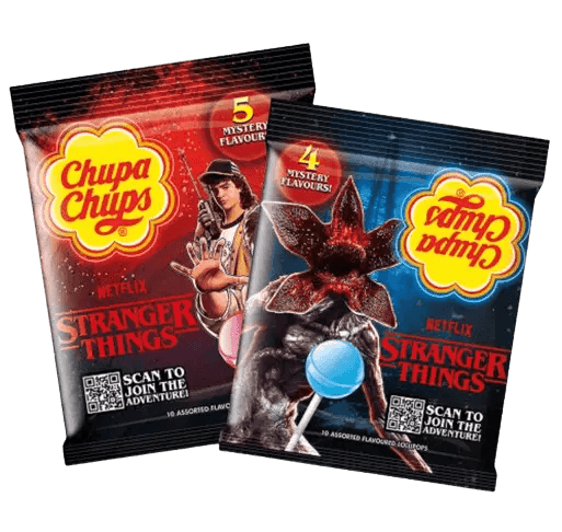 Леденцы на палочке Chupa Chups Stranger Things 5 flavours Странные Чудеса 10шт 120г - изображение 6