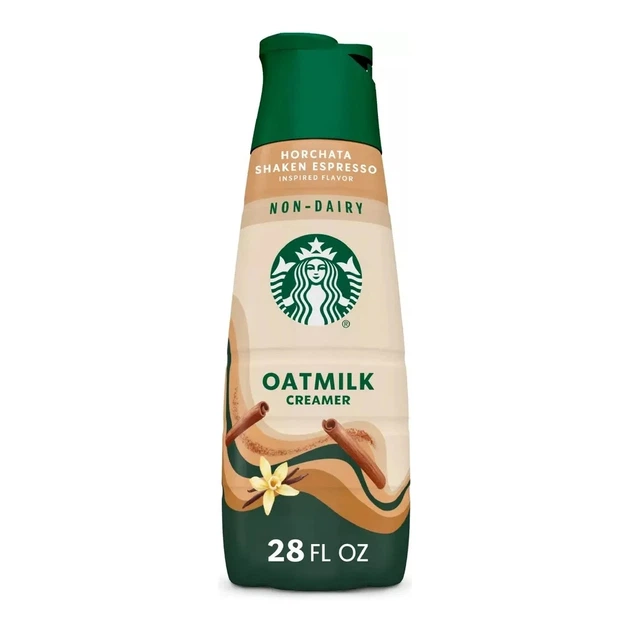 Растительные сливки Starbucks Horchata Shaken Espresso Oatmilk Creamer Эспрессо Хорчата 828 мл - Фото 1 Растительные сливки Starbucks Horchata Shaken Espresso Oatmilk Creamer Эспрессо Хорчата 828 мл - изображение 1
