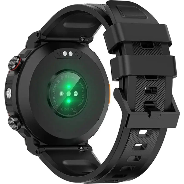 Смарт-часы Blackview W50 Pro Black водонепроницаемые защищенные умные часы с фонариком и Bluetooth Черные - изображение 5