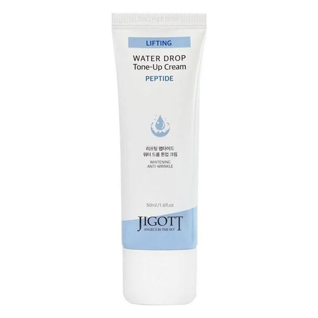 Зволожуючий крем для обличчя Jigott Lifting Peptide Water Drop Tone Up Cream 50ml - изображение 3
