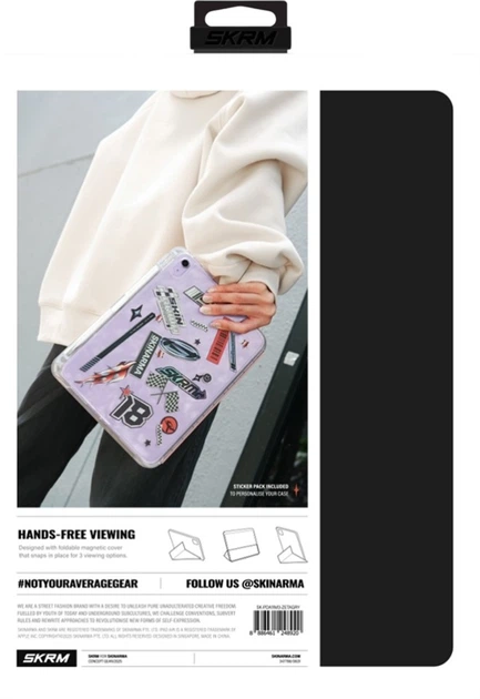 Etui z klapką SkinArma Zeta do Apple iPad Air 11" (M2, M3) / Air 10.9" (4th, 5th gen) Pink (SK-PDA11M3-ZETAPNK) - obraz 7